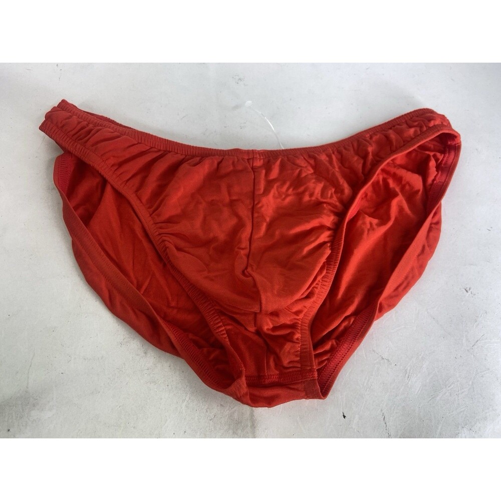 2xist Modal Luxe Hip Bikini Brief Underwear Endangered Red Mens Size M
